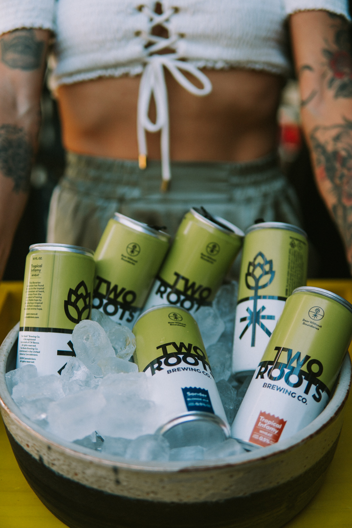 Two roots cannabis beer